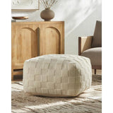 Surya Blanco BCPF-001 14"H x 24"W x 24"D Pouf