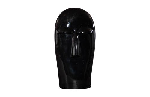 Phillips Collection Emerging Face Sculpture Gel Coat Black Large Accent
