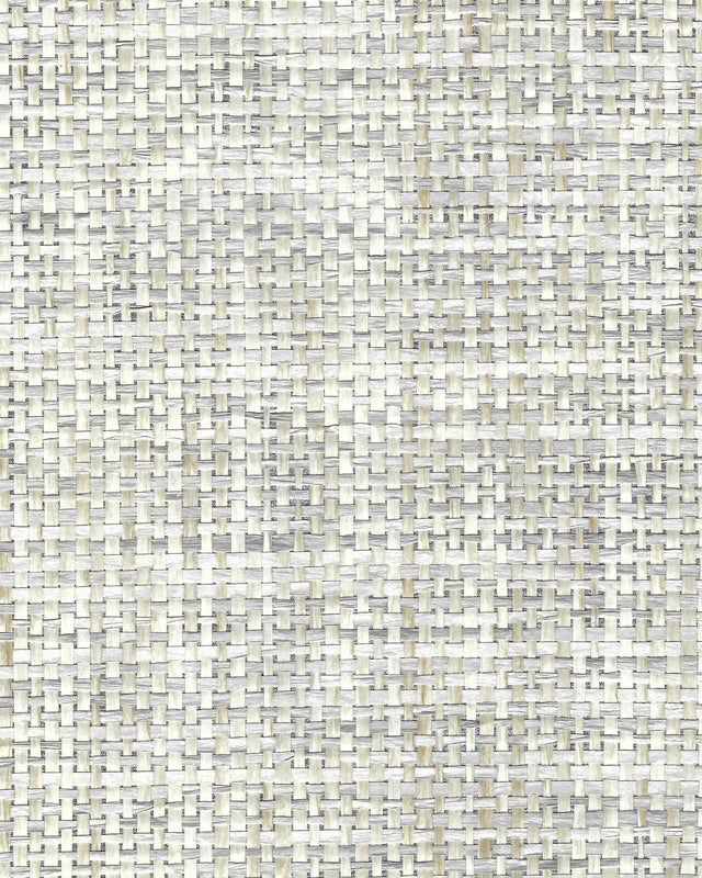 Winfield Thybony LARGE NOSHI WEAVE NATURAL SILVER Wallpaper