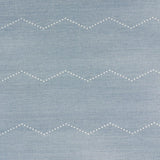 Schumacher Rivet Stripe Sisal Chambray Wallpaper