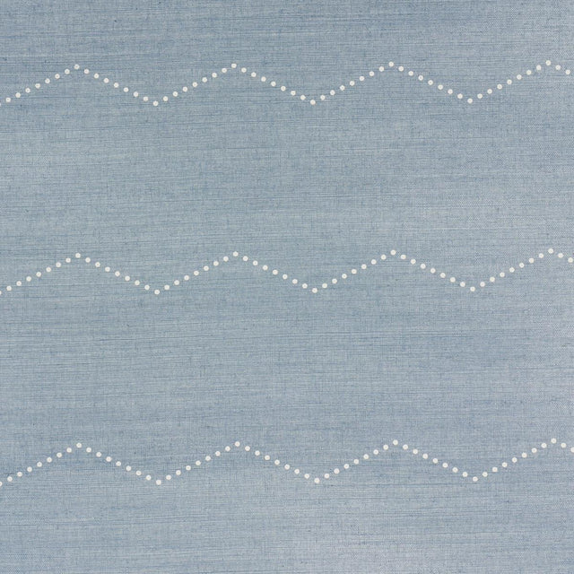 Schumacher Rivet Stripe Sisal Chambray Wallpaper