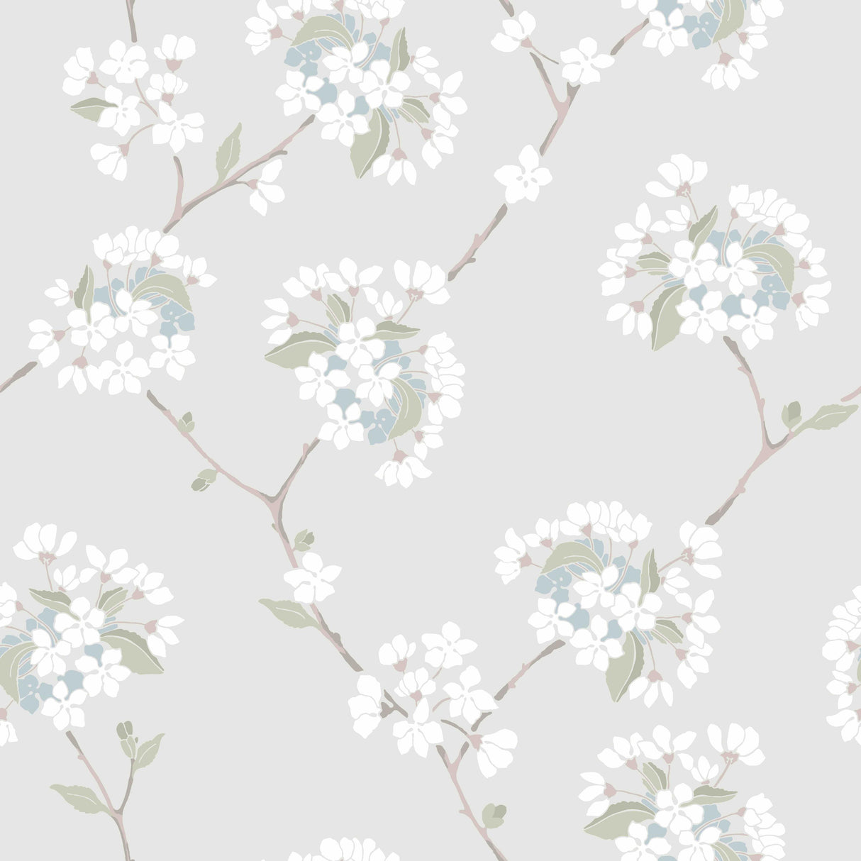 Winfield Thybony WILMA CORNWALL GREY Wallpaper