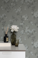 Winfield Thybony BLOMMA GREY Wallpaper
