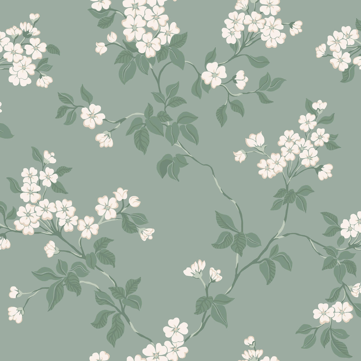 Winfield Thybony BLOMMA ROBIN'S EGG Wallpaper