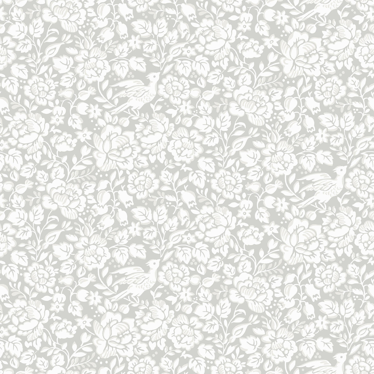 Winfield Thybony BIRDIE GREY Wallpaper
