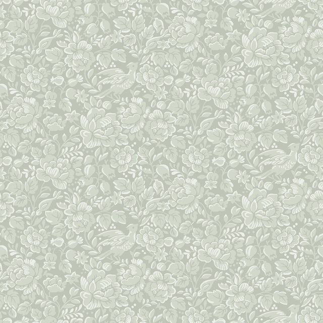 Winfield Thybony BIRDIE PALE LEAF Wallpaper