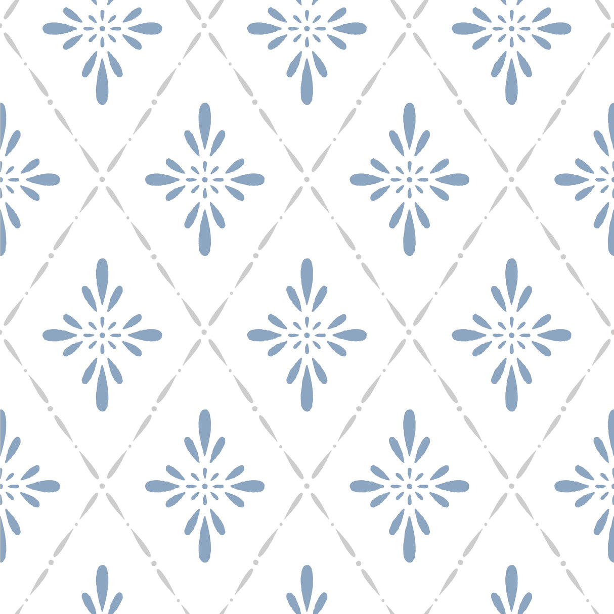 Winfield Thybony TRELLIAGE BLUE Wallpaper