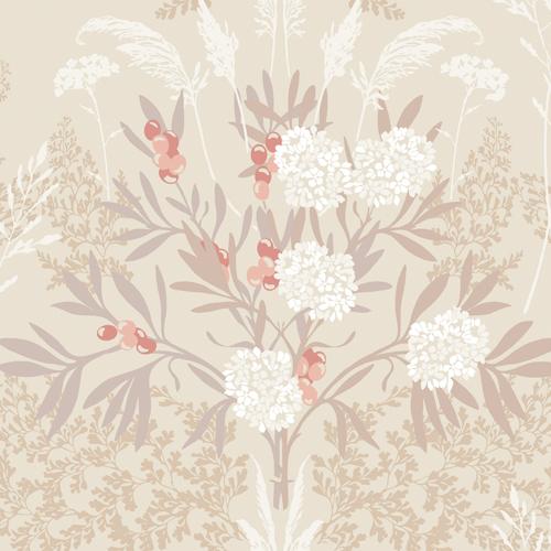 Winfield Thybony FERN GARDENS APRICOT Wallpaper
