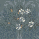 Winfield Thybony FERN GARDENS BLUE Wallpaper