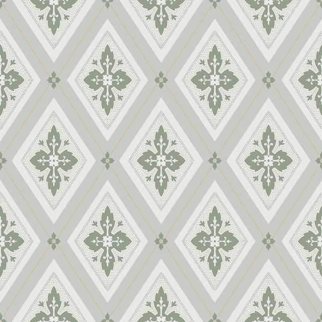 Winfield Thybony LILY LAUREL GREEN Wallpaper
