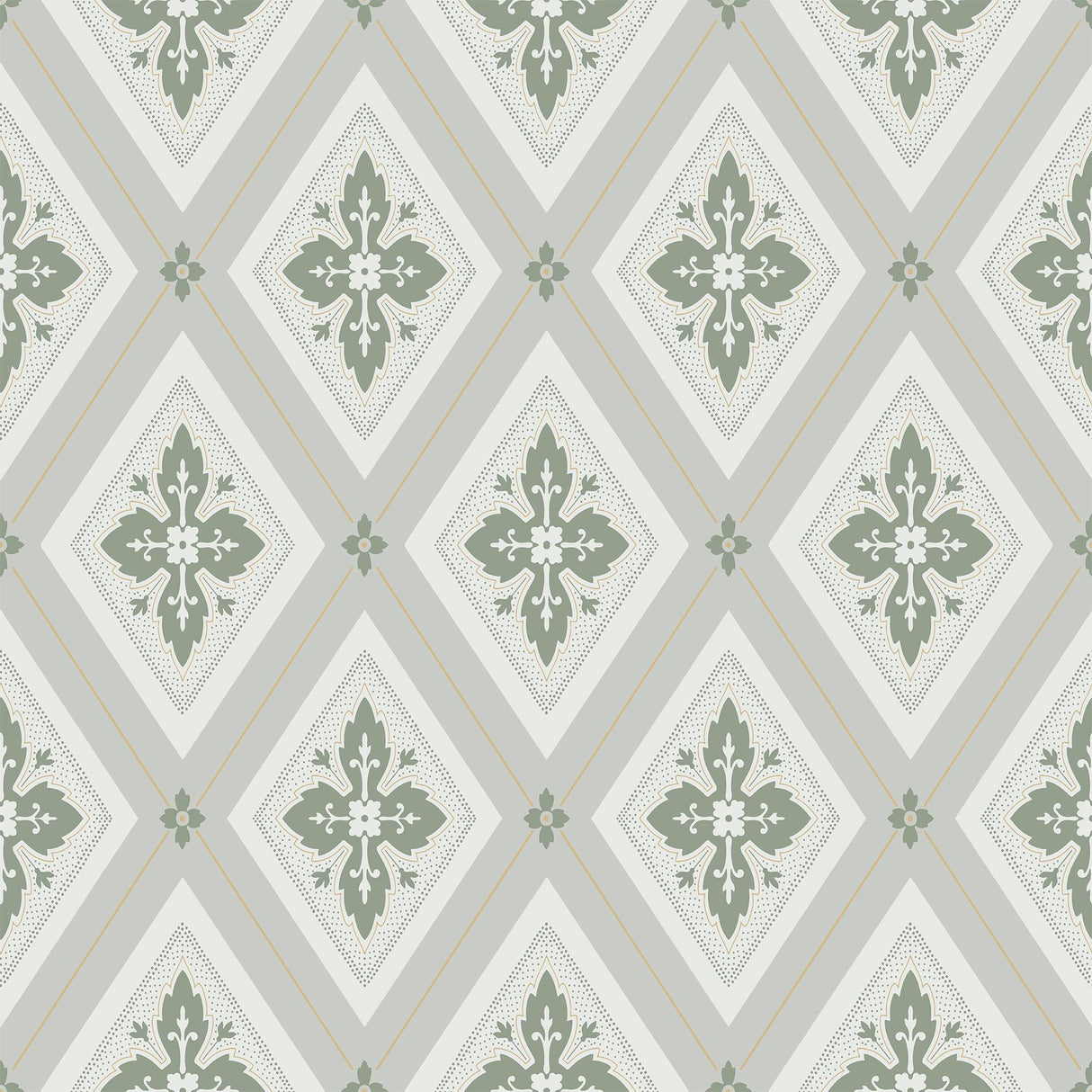 Winfield Thybony LILY LAUREL GREEN Wallpaper