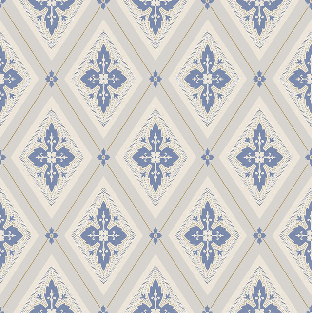 Winfield Thybony LILY CORNWALL BLUE Wallpaper
