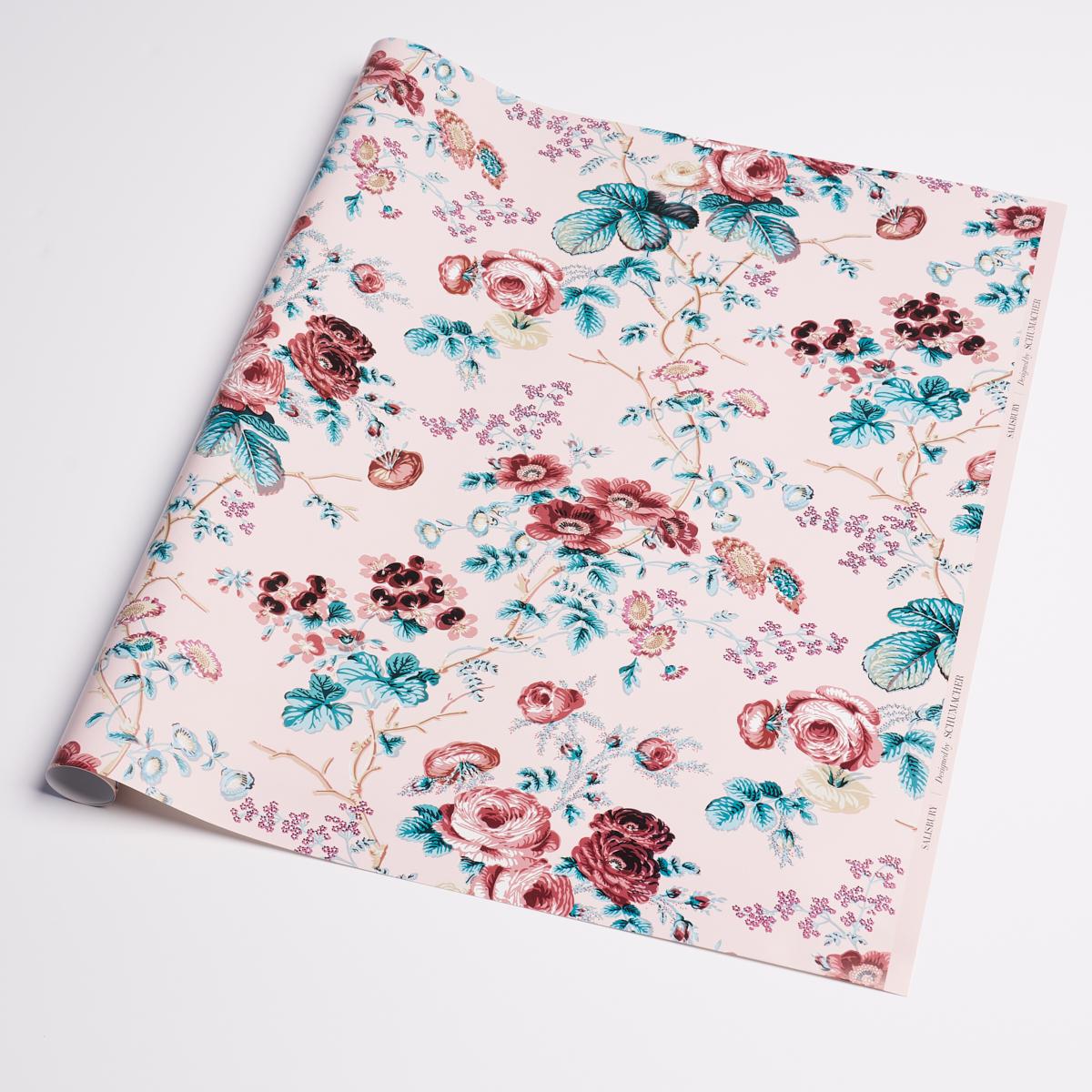 Schumacher Salisbury Wrapping Paper Rose 37" x 24" Pillow