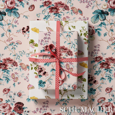 Schumacher Salisbury Wrapping Paper Rose 37" x 24" Pillow