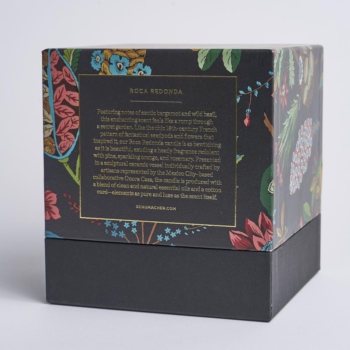 Schumacher Carbon & Multi 3.75" x 4.25" Roca Redonda Candle