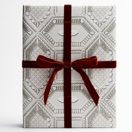 Schumacher Stone 37" x 24" Lacunaria Wrapping Paper