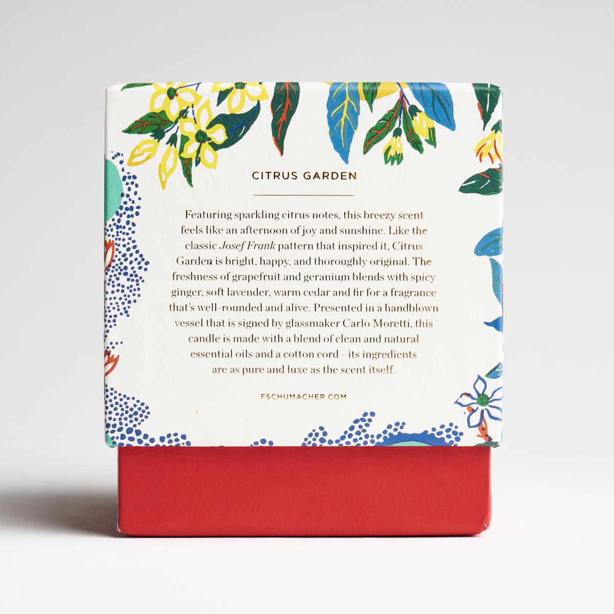 Schumacher Primary 3.75" x 4.25" Citrus Garden Candle