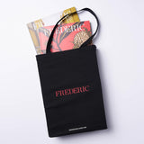 Schumacher Black & Red 14.5" x 16" Frederic Tote