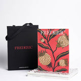 Schumacher Frederic Tote Black & Red 14.5" x 16" Pillow
