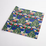Schumacher Blue & Multi 37" x 24" Fantasy Forest Wrapping Paper