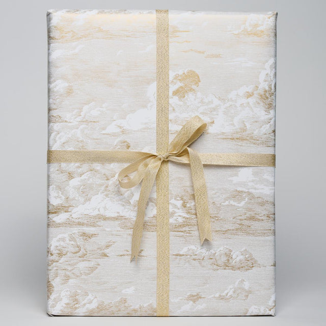 Schumacher Champagne 37" x 24" Cloud Toile Wrapping Paper