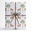 Schumacher Crimson 37" x 24" Tiger Palm Wrapping Paper