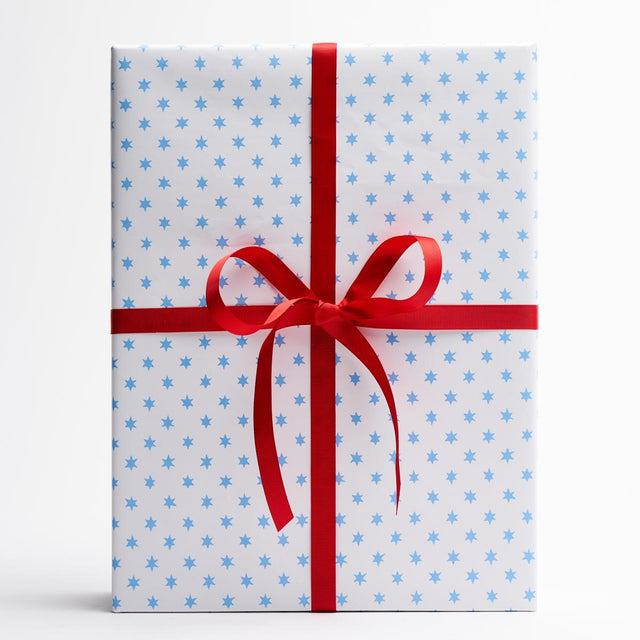 Schumacher Blue 37" x 24" Astral Wrapping Paper