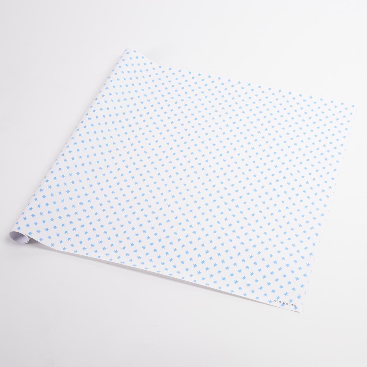 Schumacher Blue 37" x 24" Astral Wrapping Paper