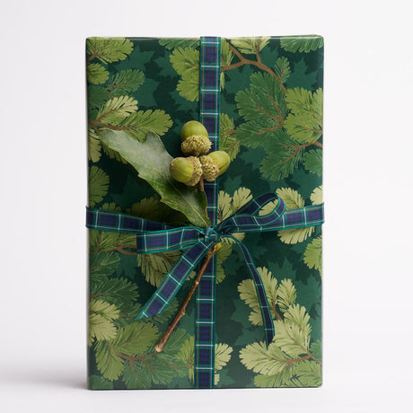 Schumacher Forest 37" x 24" Covey Hedge Wrapping Paper