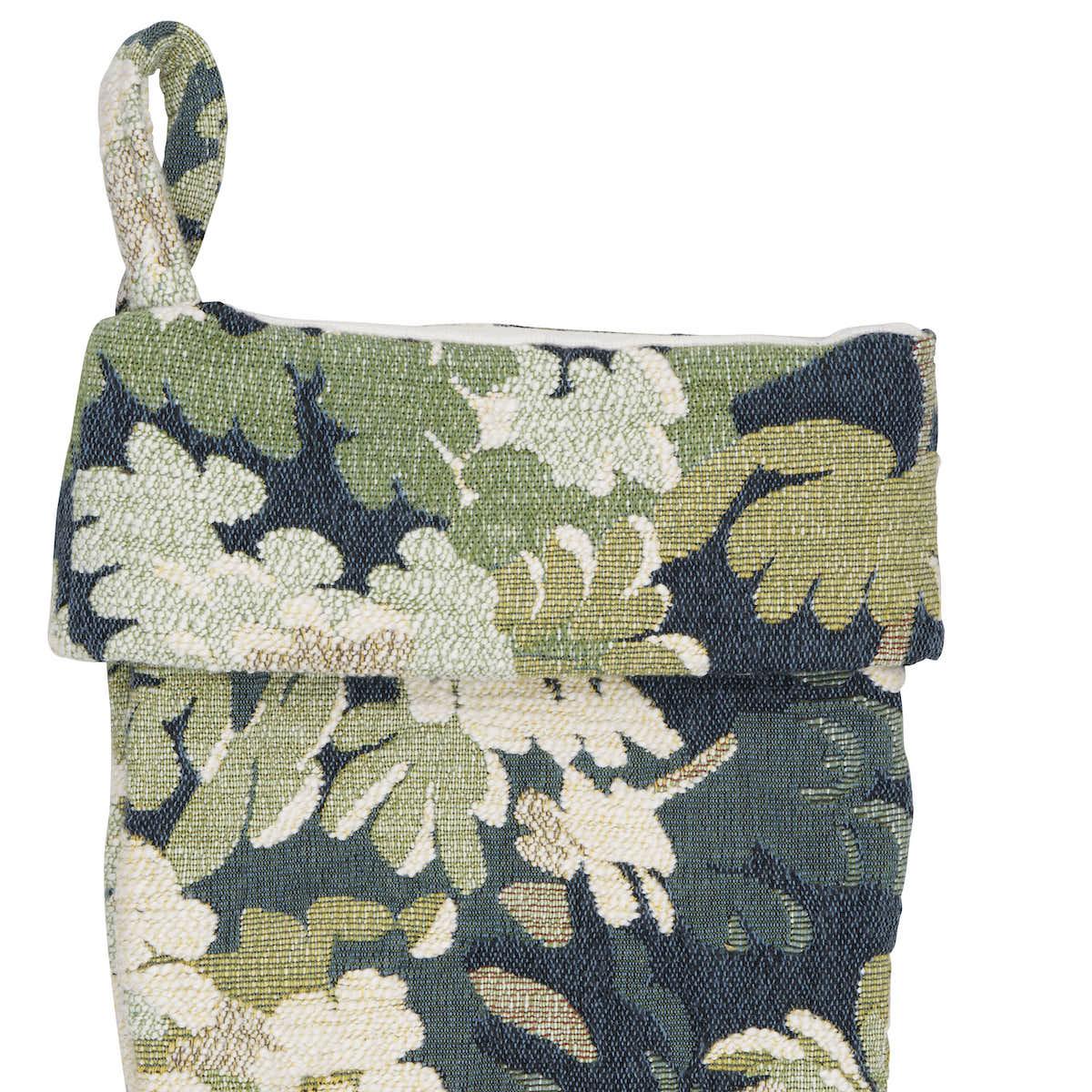 Schumacher Verdure Tapestry Stocking Peacock 8" x 24" Pillow