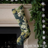 Schumacher Verdure Tapestry Stocking Peacock 8" x 24" Pillow