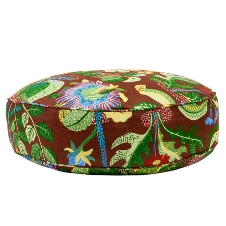 Schumacher Brown 25" x 6" Exotic Butterfly Dog Bed
