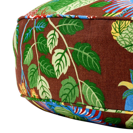 Schumacher Brown 25" x 6" Exotic Butterfly Dog Bed