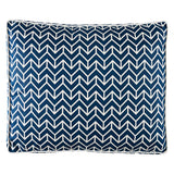 Schumacher Navy 27" x 32" Chevron Dog Bed