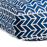 Schumacher Navy 27" x 32" Chevron Dog Bed