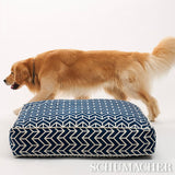 Schumacher Chevron Dog Bed Navy 27" x 32" Pillow
