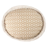 Schumacher Sand 27" x 34" Chevron Dog Bed