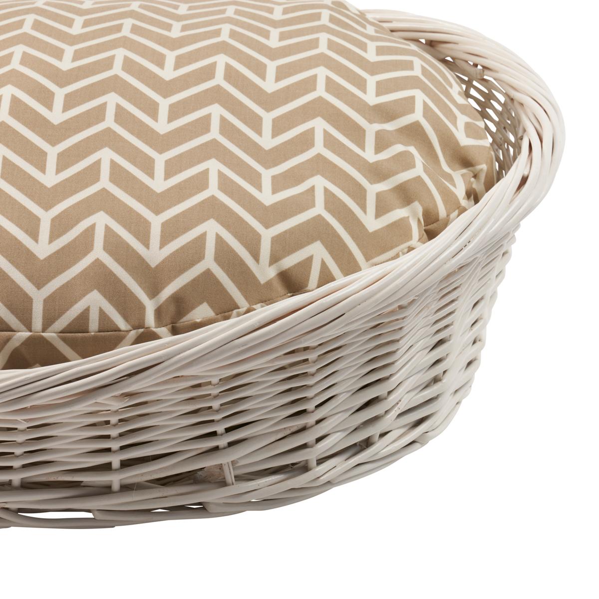 Schumacher Chevron Dog Bed Sand 27" x 34" Pillow