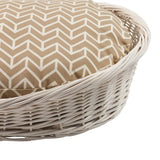 Schumacher Chevron Dog Bed Sand 27" x 34" Pillow