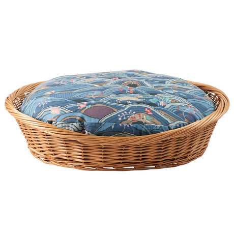 Schumacher Blues 27" x 34" Rolling Hills Dog Bed