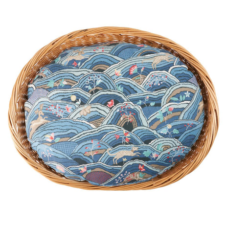Schumacher Blues 27" x 34" Rolling Hills Dog Bed