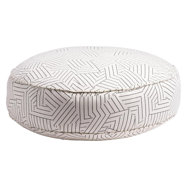 Schumacher Black 25" x 6" Deconstructed Stripe Dog Bed