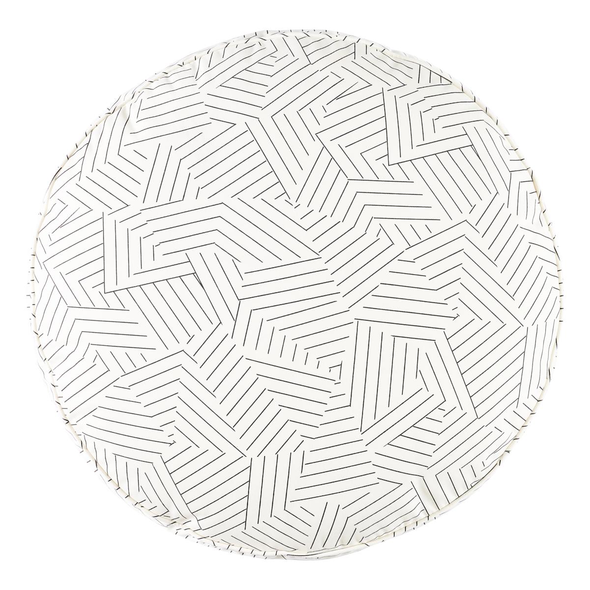 Schumacher Black 25" x 6" Deconstructed Stripe Dog Bed