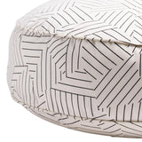 Schumacher Black 25" x 6" Deconstructed Stripe Dog Bed