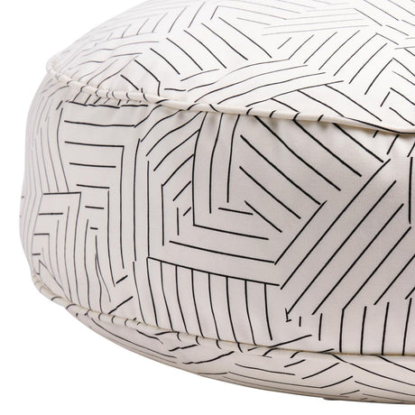 Schumacher Black 25" x 6" Deconstructed Stripe Dog Bed