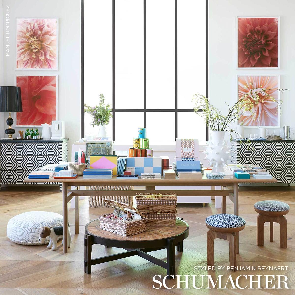 Schumacher Black 25" x 6" Deconstructed Stripe Dog Bed