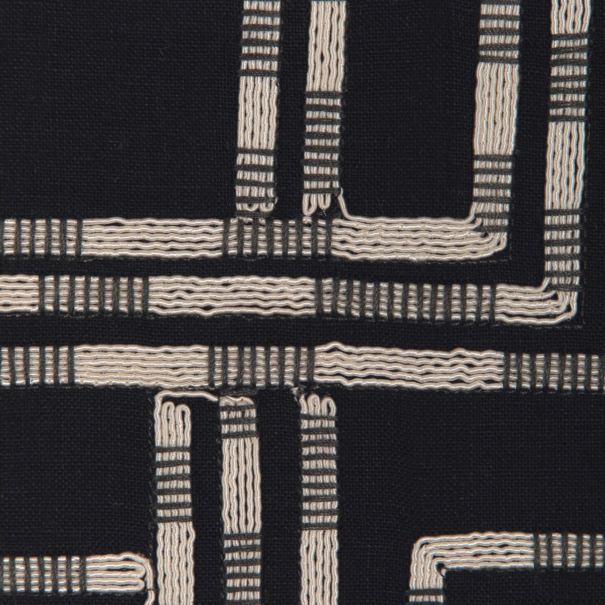 Lee Jofa CIRCUIT EMB NOIR Drapery Fabric