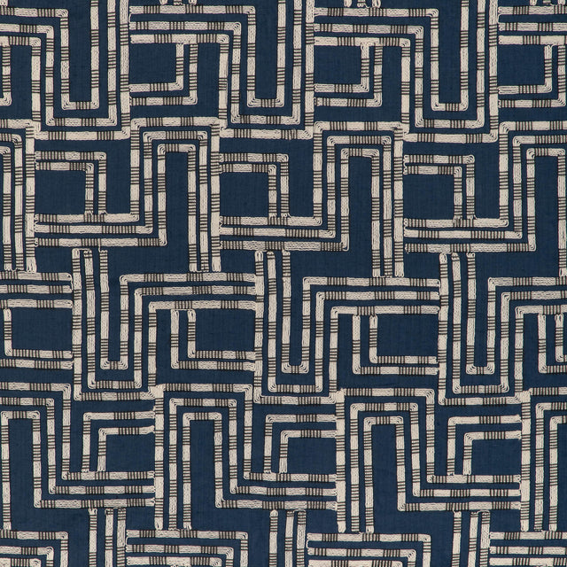 Lee Jofa CIRCUIT EMB AZURE Drapery Fabric