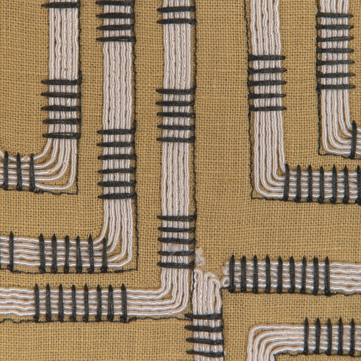 Lee Jofa CIRCUIT EMB OCHRE Drapery Fabric