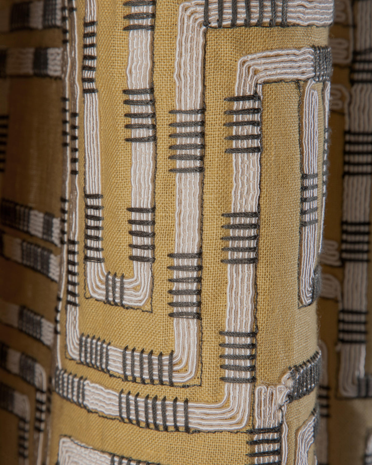 Lee Jofa CIRCUIT EMB OCHRE Drapery Fabric